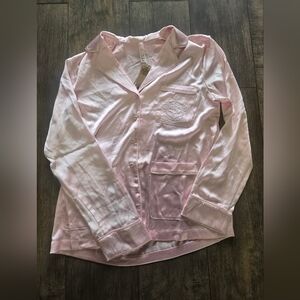 SKIMS Light Pink Embroidered Pajama Top Nwt Xs